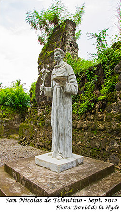 Statue of San Nicolas de Tolentino - Patron Saint of San Nicolas