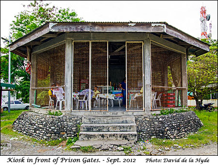 Kiosk in front of Prison Gates