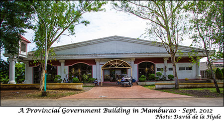 Front view of a Provincial Government building in Mamburao
