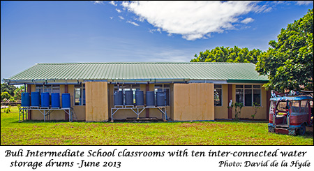 Buli Intermediate School with interconnected storage tanks