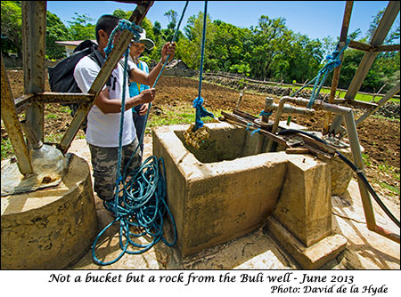 Buli well with rock