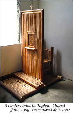Confessional in Tagbac Chapel