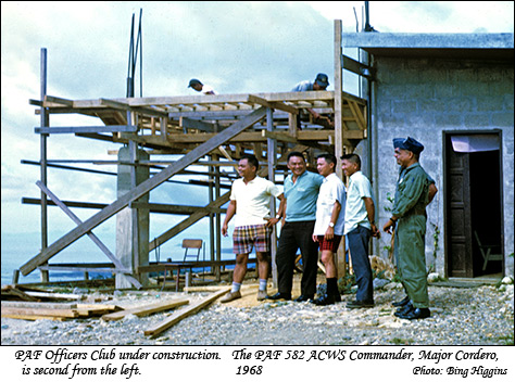 Base staff at PAF Officers Club construction site
