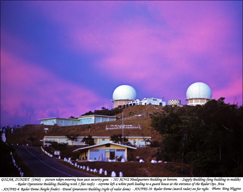 Gozar sunset with Radar Domes