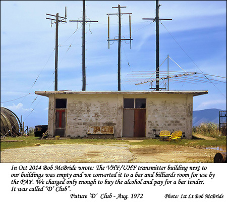 Old VHF/UHF Transmitter Station - future 'D' Club