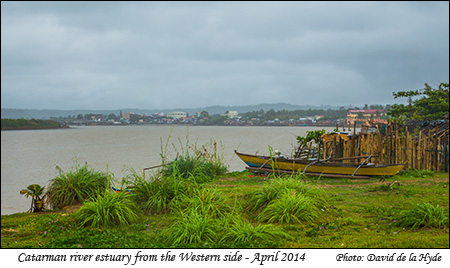 Catarman river estuary from the western side
