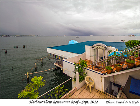 Roof of the Harbour View Restaurant