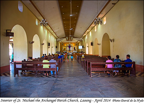 Interior view of St. Michael the Archangel Parish Churh, Laoang