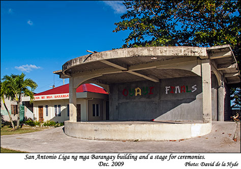 Liga ng mnga barangay building and a public stage