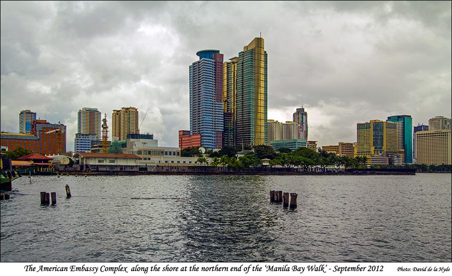 The American Embassy at the northern end of the Manila Bay Walk