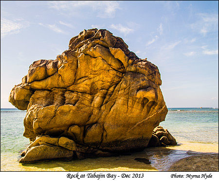 Rock form at Tabajin Bay