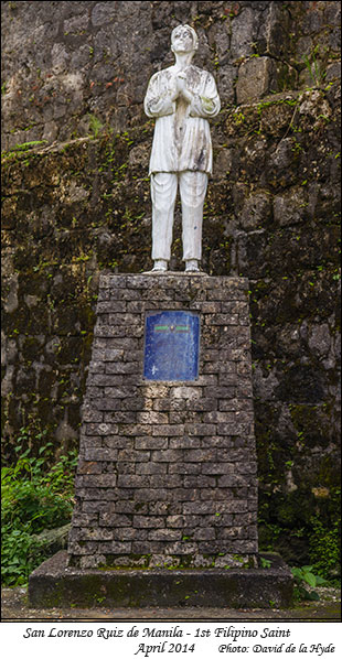 Statue of San Lorenzo Ruiz de Manila - the first Filipino Saint
