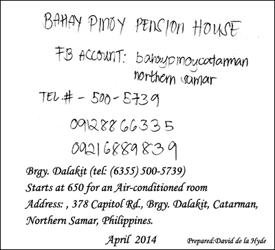 Rates,Bahay Pinoy Pension House