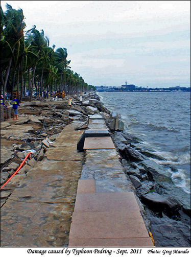 Aftermath of Typhoon Pedring - September 2011