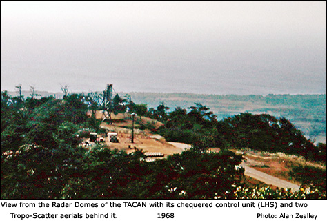 View from Radar Domes of TACAN and TropoScatter Aerials