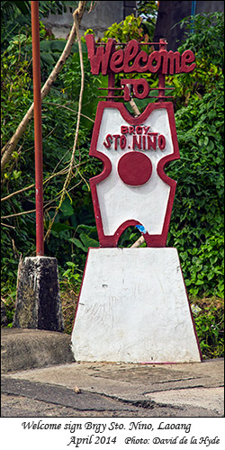 Welcome Sign - Brgy. Sto. Nino - Laoang