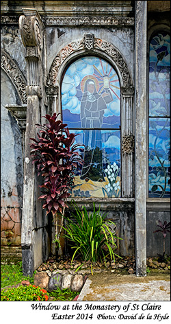 A window at the Monastery of St. Claire