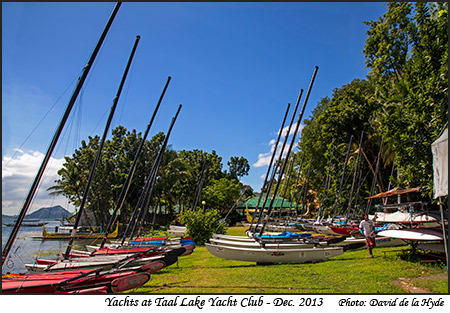 Yachts at Taal Lake Yacht Club