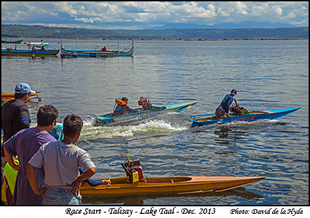 Race start - Talisay - lake Taal