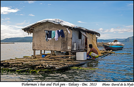 Fisherman's hut and Fish Pen - Talisay, Lake Taal
