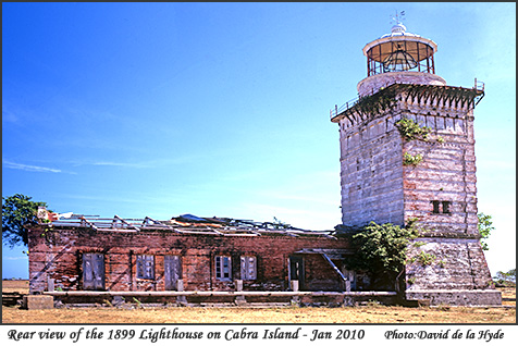 Back view of Lighthouse Keepers quarters - Cabra Island