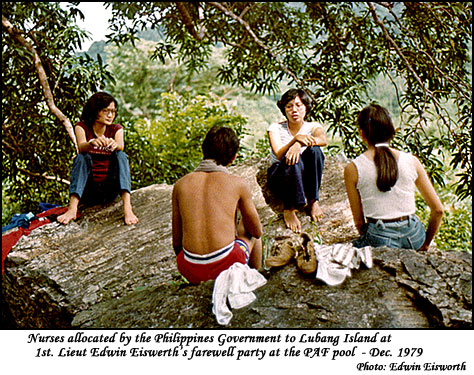 Filipina nurses at Sorville PAF pool