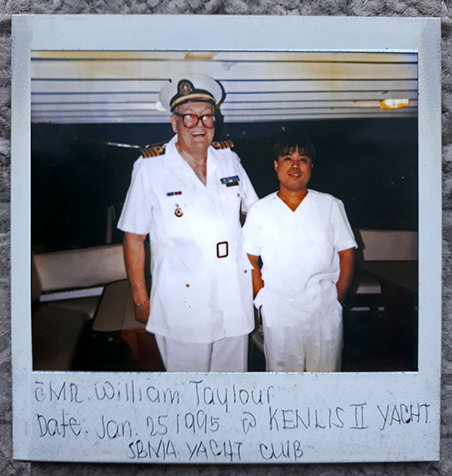 Lord Headfort and Alvin Salvador at the Subic Bay Yahct Club - 1996