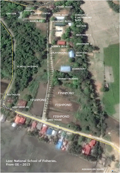 Google Earth view of LNSF