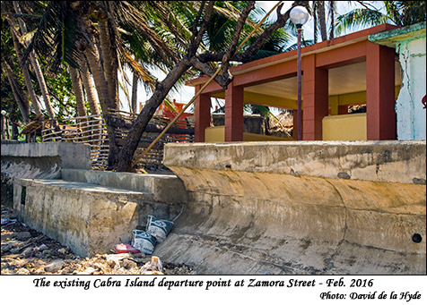 Zamora Street departure point for Cabra Island