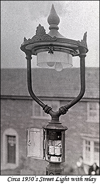 Circa 1950's street light with relay