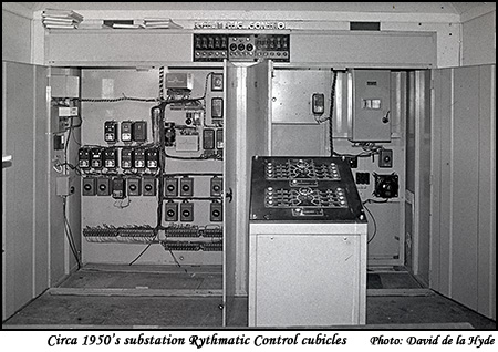 Circa 1950's substation Rythmatic Control Cubicles