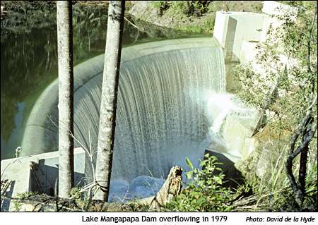 Lake Mangapapa Dam Overflowing in 1979