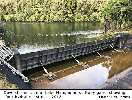 Lake Mangaonui spillway - downstream view