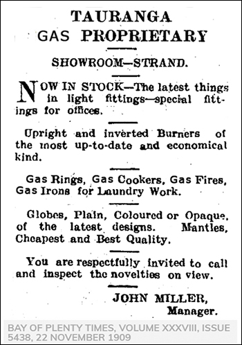 Gas - Strand Showrooms - Nov. 1909
