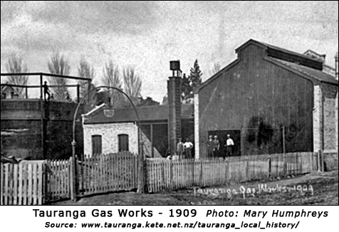 Tauranga Gas Plant - Grey Street - 1909