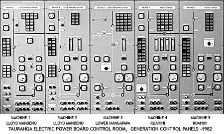 Tauranga Electric Power Board - Generation Control Panels - 1982