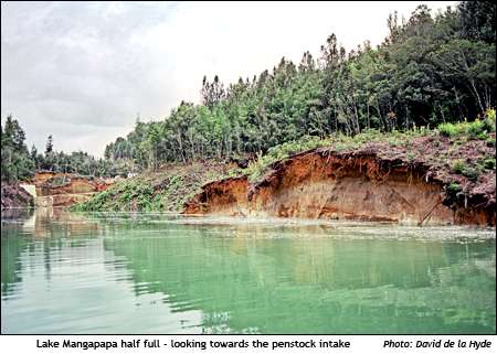 Lake Mangapapa half full