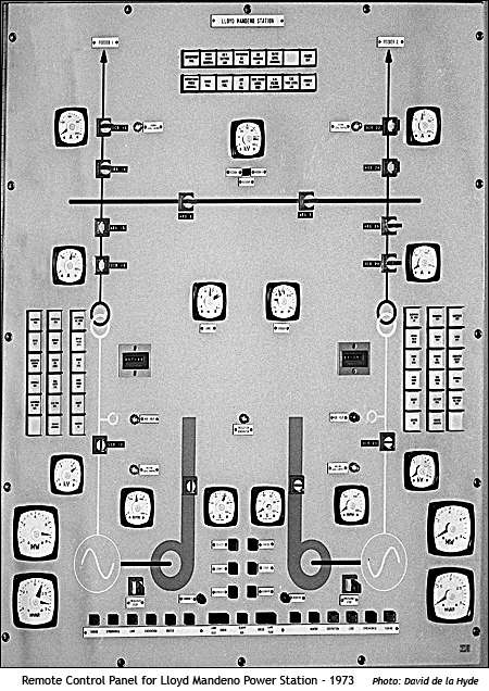 Remote Control Panel for Lloyd Mandeno Power Station - 1973