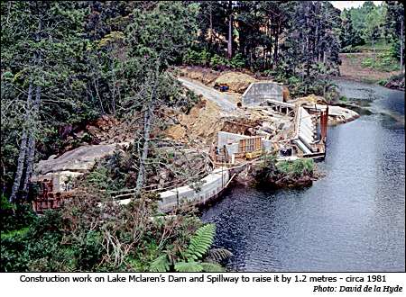 Lake Mclaren Dam and Spillway re-construction