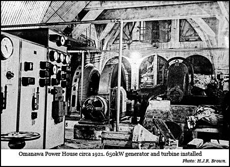 Omanawa Power Station - circa 1921