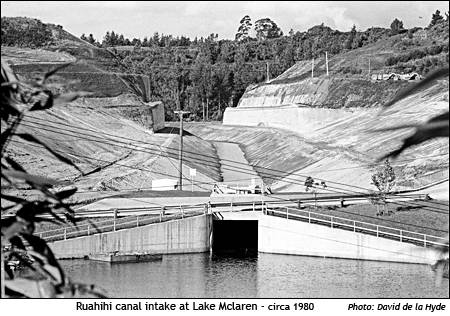 Ruahihi canal intake - circa 1980