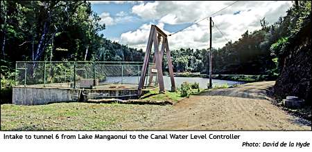 Tnnel 6 intake - Lake Mangaonui