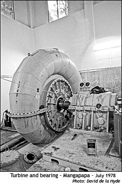 Turbine and supporting bearing - Mangapapa 1978