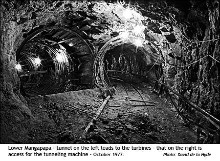 Penstock and access tunnel Lower Mangapapa