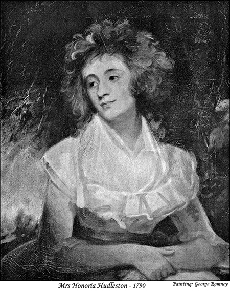 Mrs Honoria Hudleston 1790 - painting by George Romney