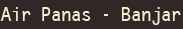 Hot Springs - Banjar