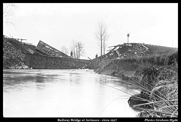 Arrianes railway bridge - circa 1917