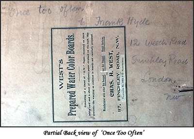 Back view of 'Once Too Often'