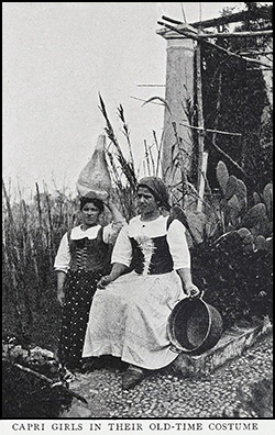  Capri girls in their old-time costume