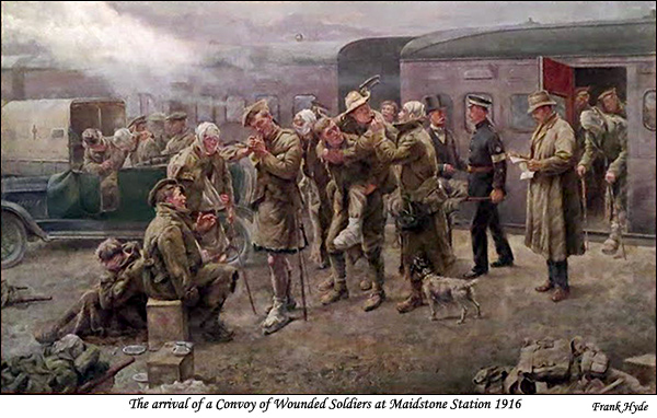 Soldiers Return - Maidstone 1916